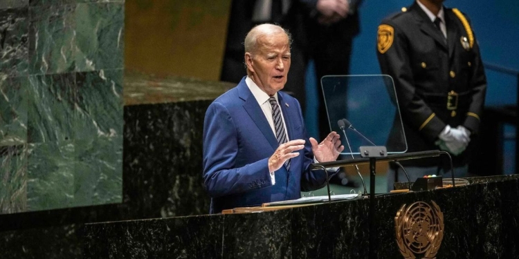 Joe Biden all'Assemblea generale dell'ONU (Twitter)