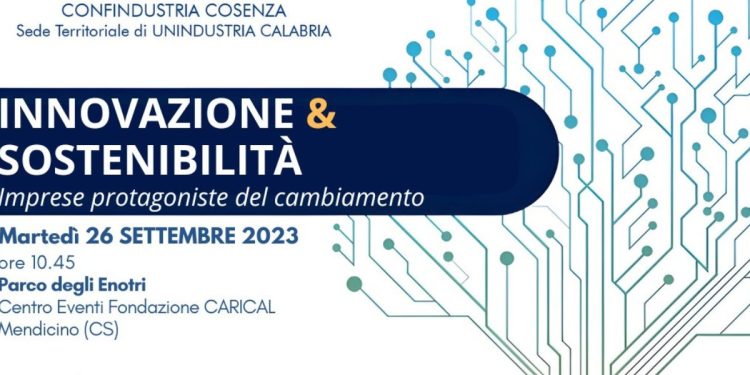 Confindustria: a Cosenza l'assemblea "Innovazione & sostenibilità. Imprese protagoniste del cambiamento"