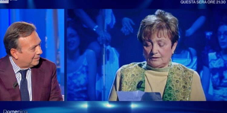 Piero Chiambretti e sua madre Felicita (Domenica In, Rai 1)