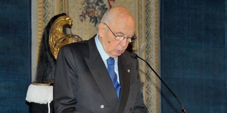 Giorgio Napolitano presidente della Repubblica nel dicembre 2011 (LaPresse)