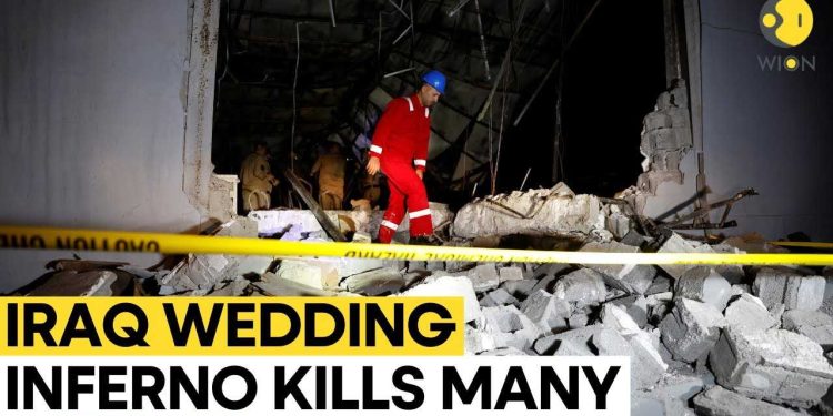 Incendio durante matrimonio in Iraq