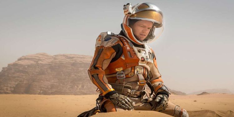 Matt Damon in una scena del film su Italia 1 (Foto Web)