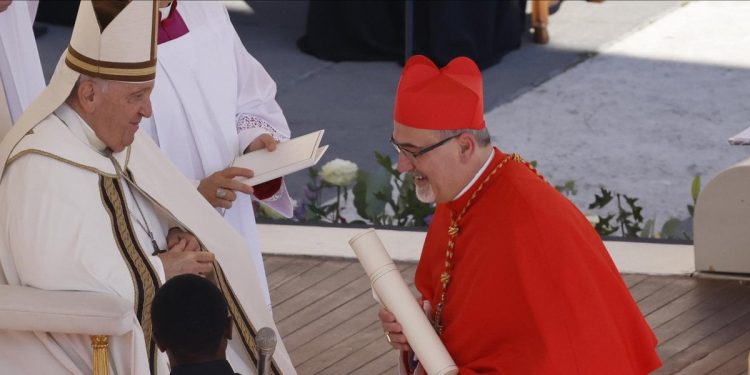 Card. Pizzaballa con Papa Francesco