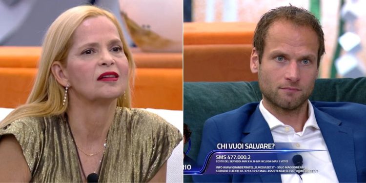 Grecia Colmenares e Alex Schwazer al GF 2023 (Foto: Screenshot)