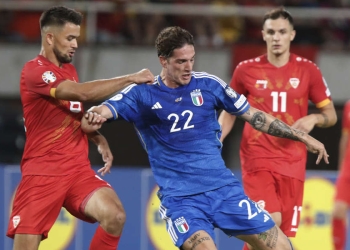 Nicolò Zaniolo durante Macedonia del Nord Italia (Foto LaPresse)