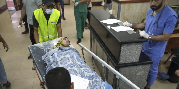 Ospedale Gaza bombardato