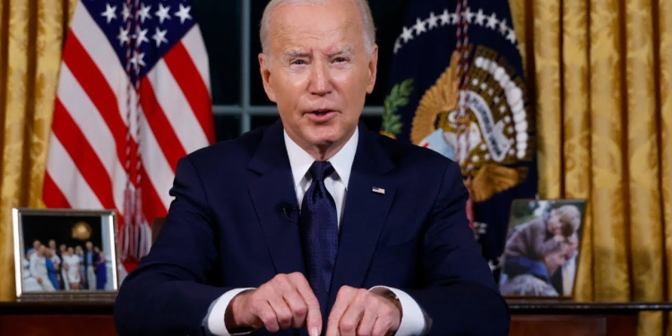 Discorso di Joe Biden alla Casa Bianca (screen da Youtube)