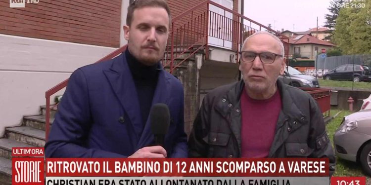 Il giallo di un 12enne sparito per 4 giorni da Varese a Storie Italiane