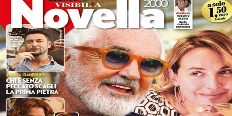 Barbara d'Urso e Flavio Briatore, Cover Novella 2000