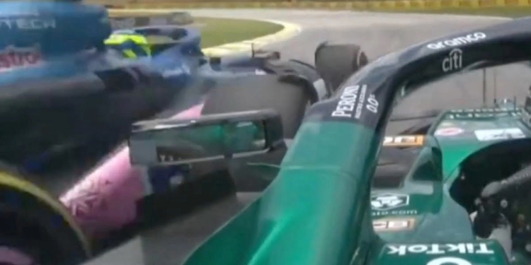 Incidente Ocon-Alonso a Interlagos