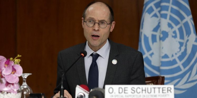 Olivier Schutter, inviato Onu (Foto: 2023, LaPresse)