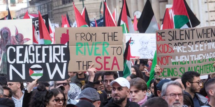 Manifestazione pro-palestinesi