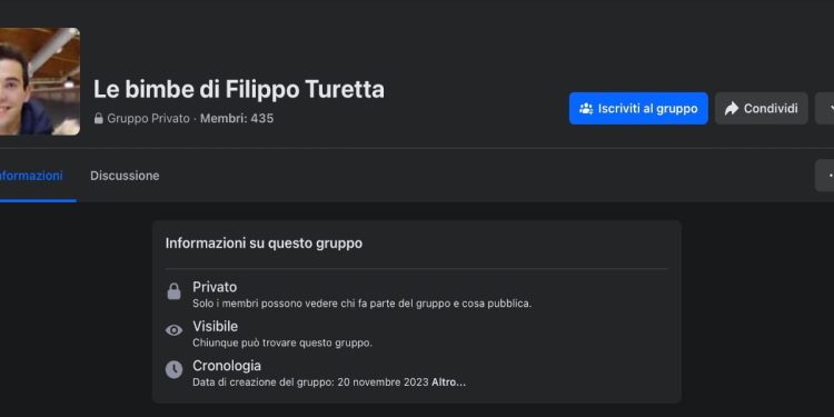 "Le bimbe di Filippo Turetta": gruppo choc su Facebook