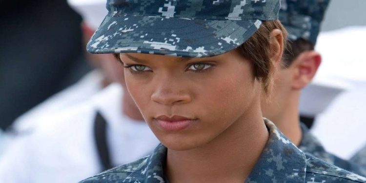 Rihanna, in una scena del film su Italia 1 (Foto Web)