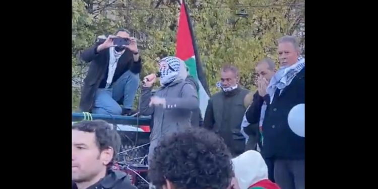 Comizio choc a Milano contro Israele