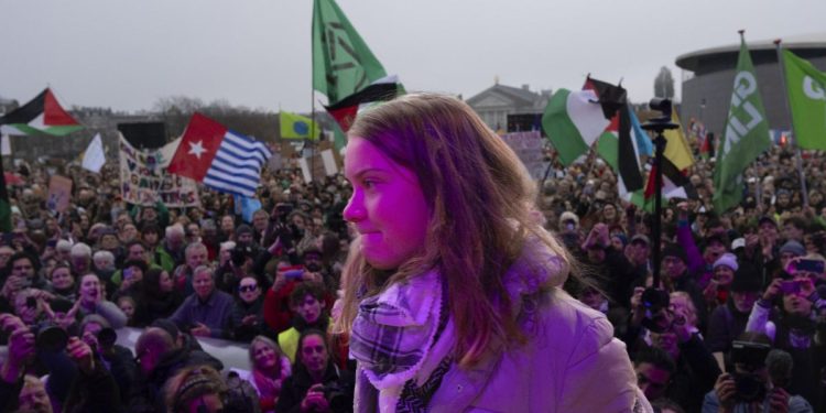 Greta Thunberg ad Amsterdam