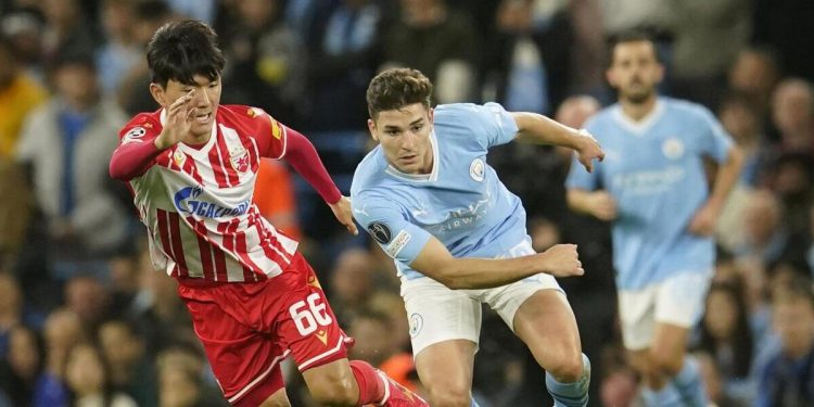 Diretta Stella Rossa Manchester City, Champions League gruppo G (Foto LaPresse)