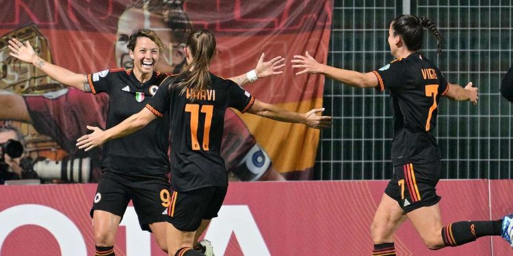 Diretta Psg Roma donne, Champions League gruppo C (Foto LaPresse)