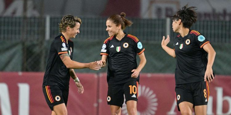 Video PSG Roma donne, Champions League (Foto LaPresse)