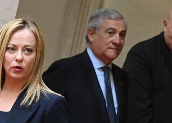 Giorgia Meloni, Antonio Tajani e Guido Crosetto (Ansa)