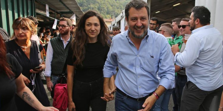 Salvini con Francesca Verdini