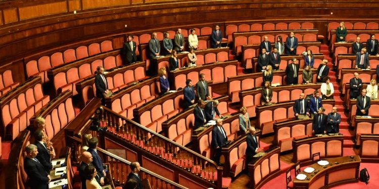 L'aula del Senato (Ansa)