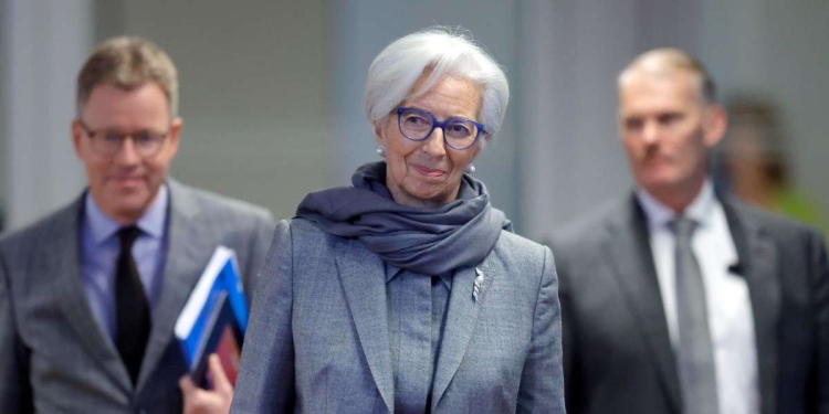 Christine Lagarde, presidente della BCE (Ansa)