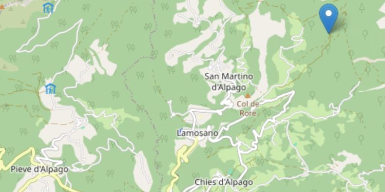 Terremoto oggi a Chies d'Alpago, Belluno (Ingv)