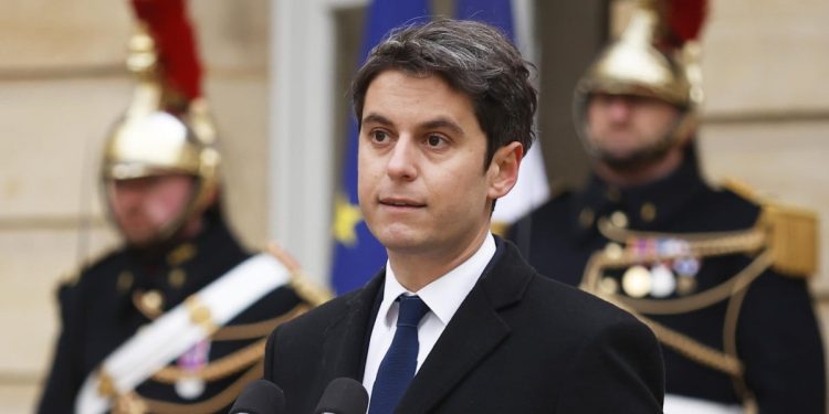 Gabriel Attal, primo ministro francese (Ansa)