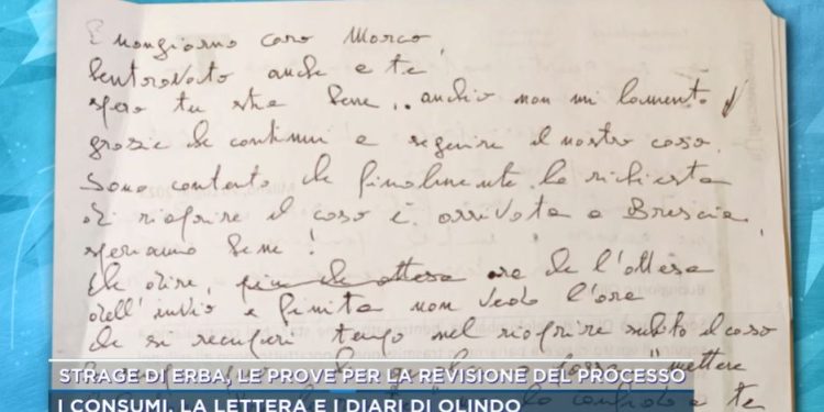 La lettera di Olindo Romano a Marco Oliva (Mattino 5 News)