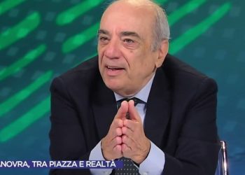 Nicola Rossi, economista ed ex consigliere di Massimo D'Alema (screen da La7)