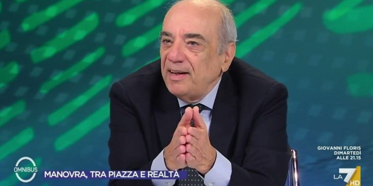 Nicola Rossi, economista ed ex consigliere di Massimo D'Alema (screen da La7)