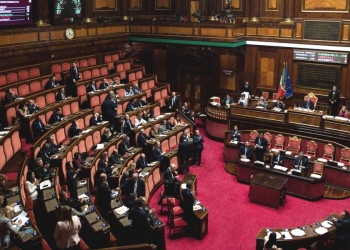 L'aula del Senato (Ansa)