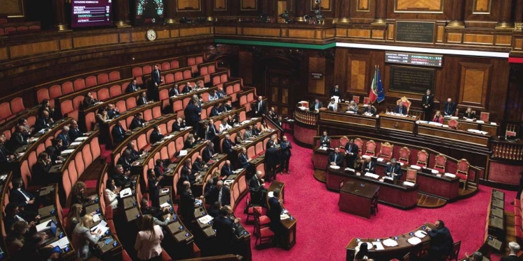 L'aula del Senato (Ansa)