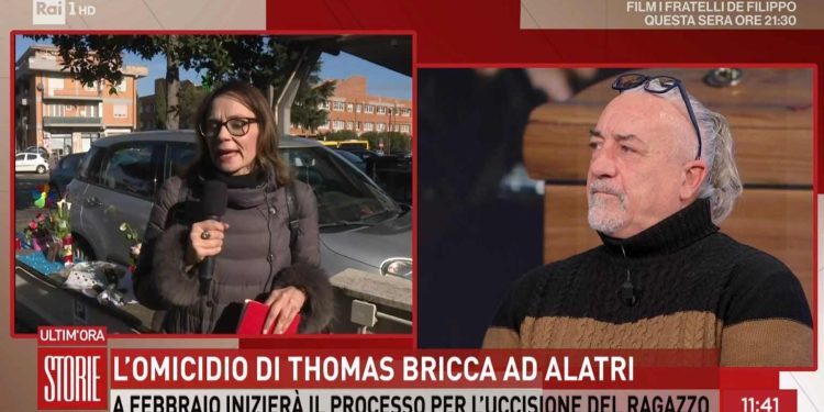 Il papà di Thomas Bricca a Storie Italiane