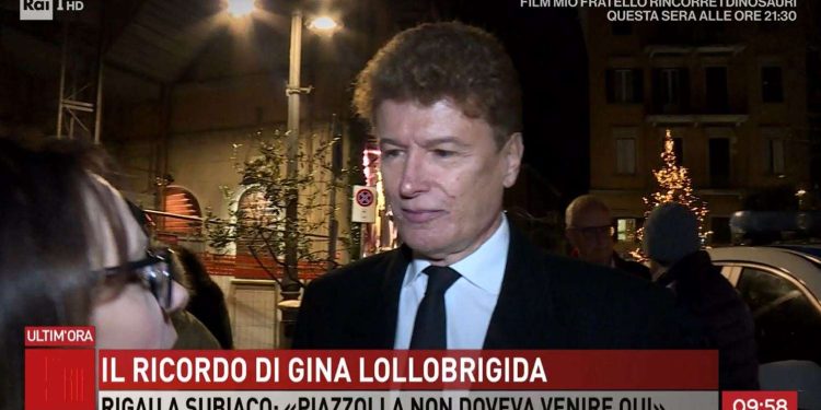 Javier Rigau su Gina Lollobrigida a Storie Italiane