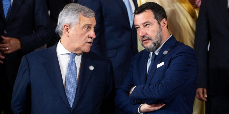 Tajani con Salvini