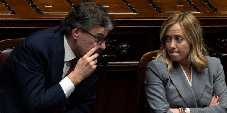 Giorgetti con Meloni