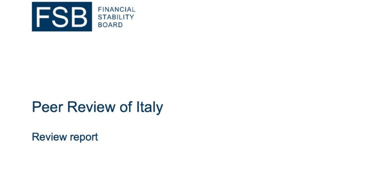 Rapporto sull'Italia del Financial Stability Board (Fsb)