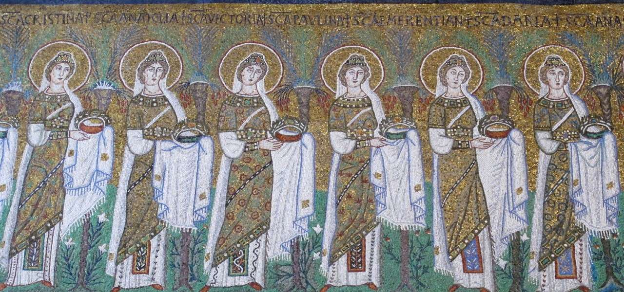 Basilica di Sant'Apoliinare Nuovo (Ravenna, VI sec.), teoria delle vergini