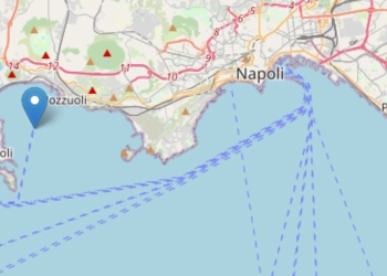 L'epicentro del terremoto di oggi ai Campi Flegrei (Ingv)