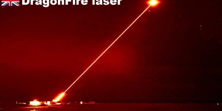 Il cannone laser Dragonfire (screen da Youtube)