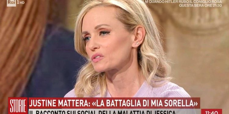 Justine Mattera a Storie Italiane