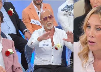 Silvio, Sabrina e Francesco a Uomini e Donne 2024 (Screen da TV)