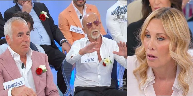 Silvio, Sabrina e Francesco a Uomini e Donne 2024 (Screen da TV)