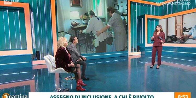 Si è parlato dell'assegno di inclusione stamane a Uno Mattina