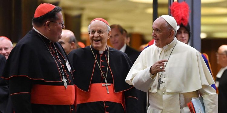 Papa Francesco col cardinal Lacroix