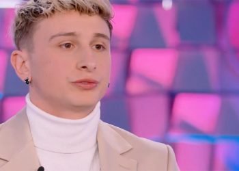 George Ciupilan ospite a Verissimo il 27 gennaio 2024 (foto screenshot tv)