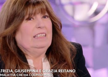 Patrizia Vernola a Verissimo puntata del 27 gennaio 2024 (foto: screenshot tv)