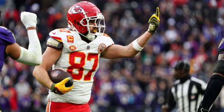 Travis Kelce dei Kansas City Chiefs (Foto: Ansa, 2024)